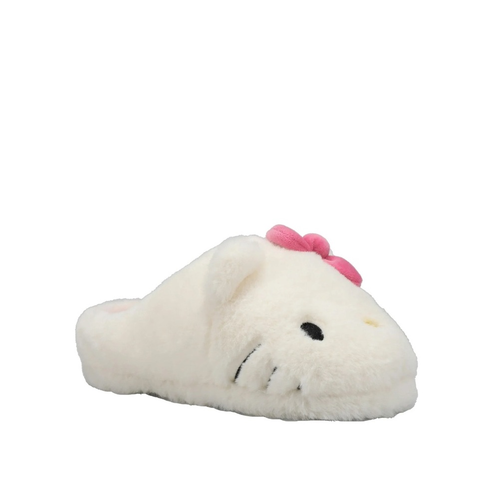 Hello Kitty Women's White Slippers